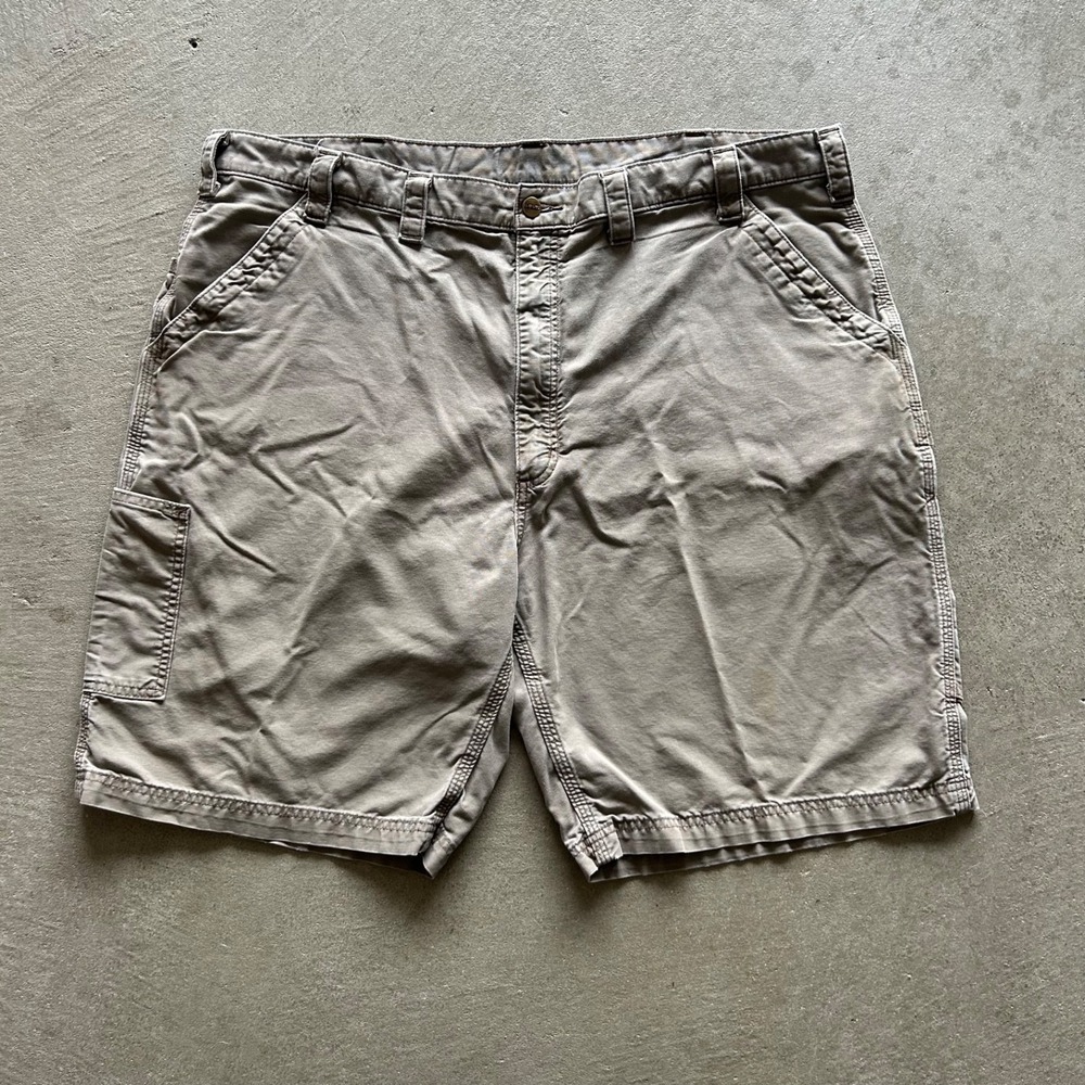 Vintage Carhartt Carpenter‎ Shorts Size 44 Tan Original Fit B147 Workwear